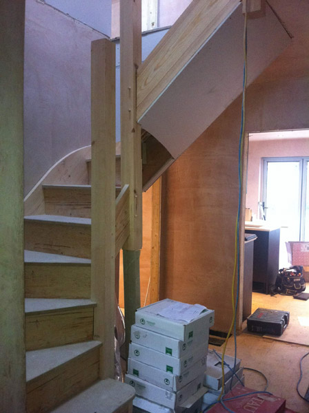 Loft conversion new stairs to bedroom